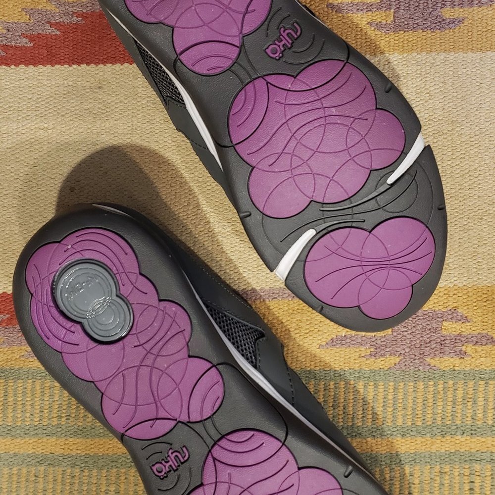 RYKA Tensile Women's Gray/Purple Leather Slip-On Mule 11M NIB - Picture 6 of 9